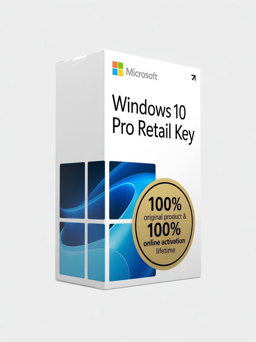 Windows 10 Pro Retail Key Genuine License Code 100% Online Activation Lifetime Retail Key
