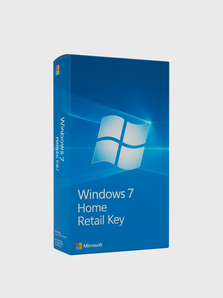 Windows 7 Home Retail Key Genuine License Code 100% Online Activation Lifetime Retail Key