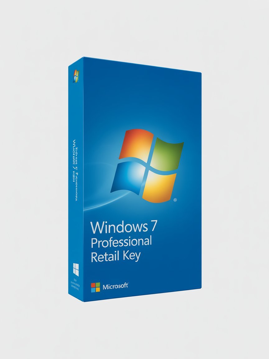 Windows 7 Pro Retail Key Genuine License Code 100% Online Activation Lifetime Retail Key